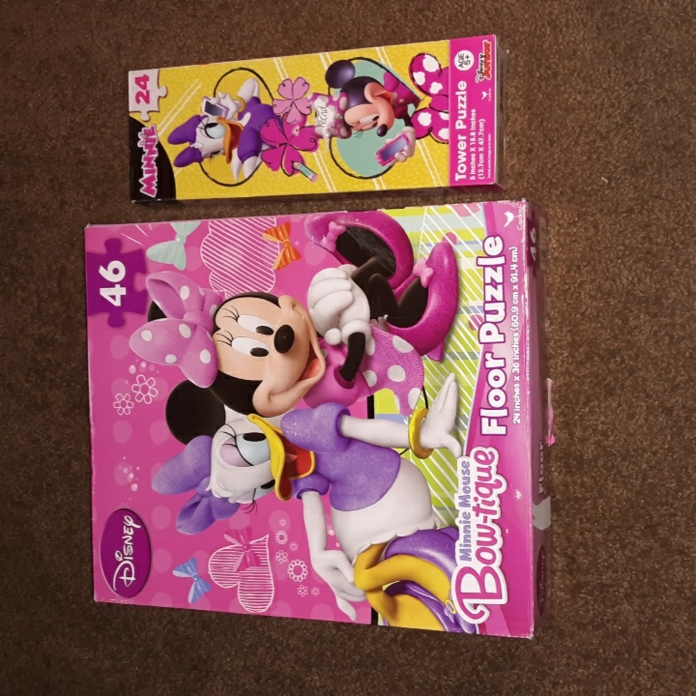 Minnie Mouse Puzzles Bundle of 2